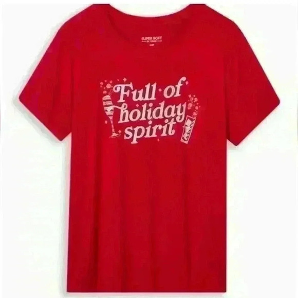torrid Tops - Torrid full of holiday spirit t shirt size 0